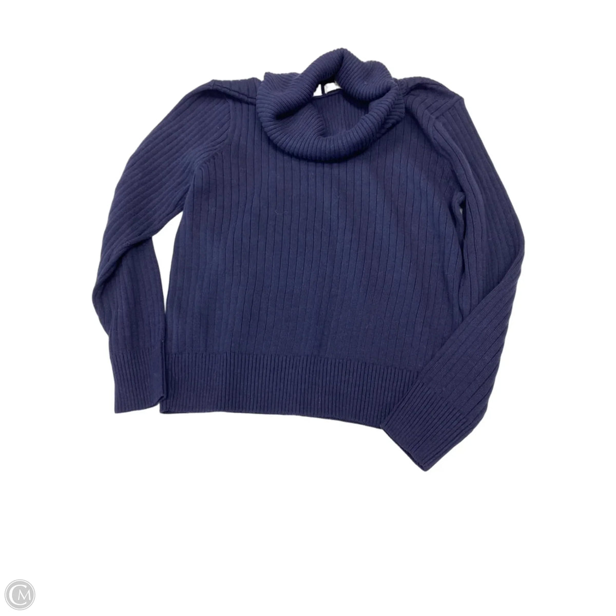 Top Long Sleeve By Cmf In Navy, Size: L