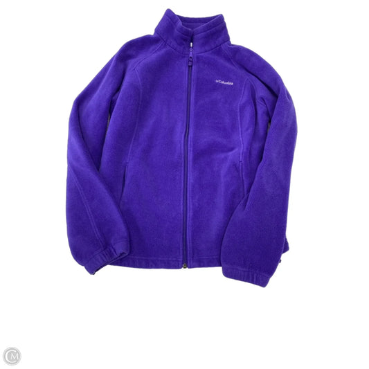 Jacket Fleece By Columbia In Purple, Size: Xl
