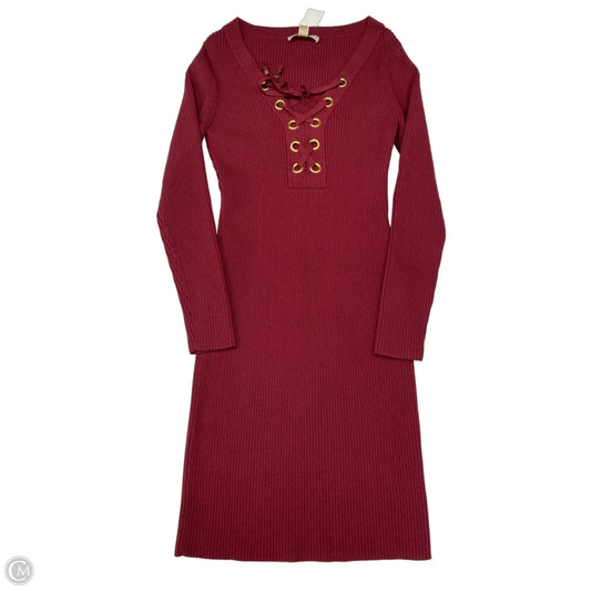 Dress Casual Short By Michael By Michael Kors In Maroon, Size: L