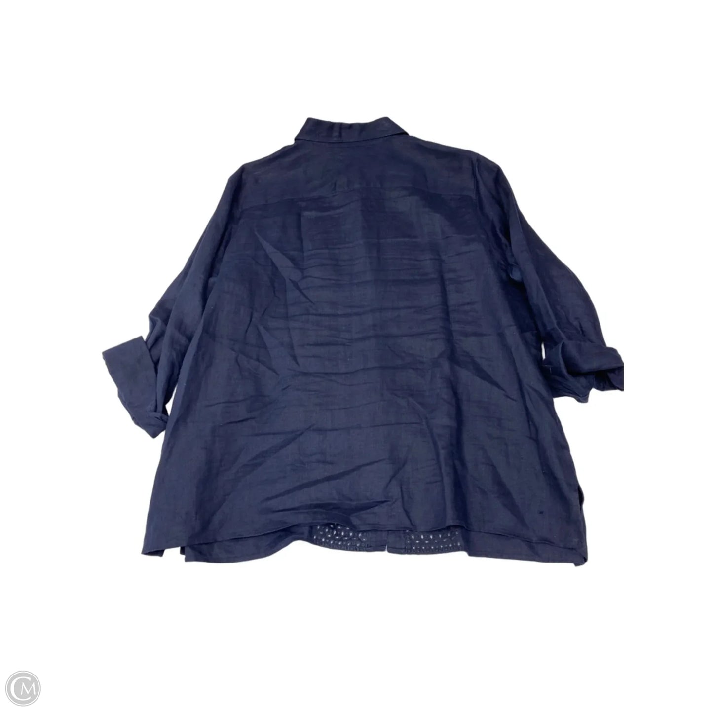 Top Long Sleeve By Talbots In Navy, Size: 2x