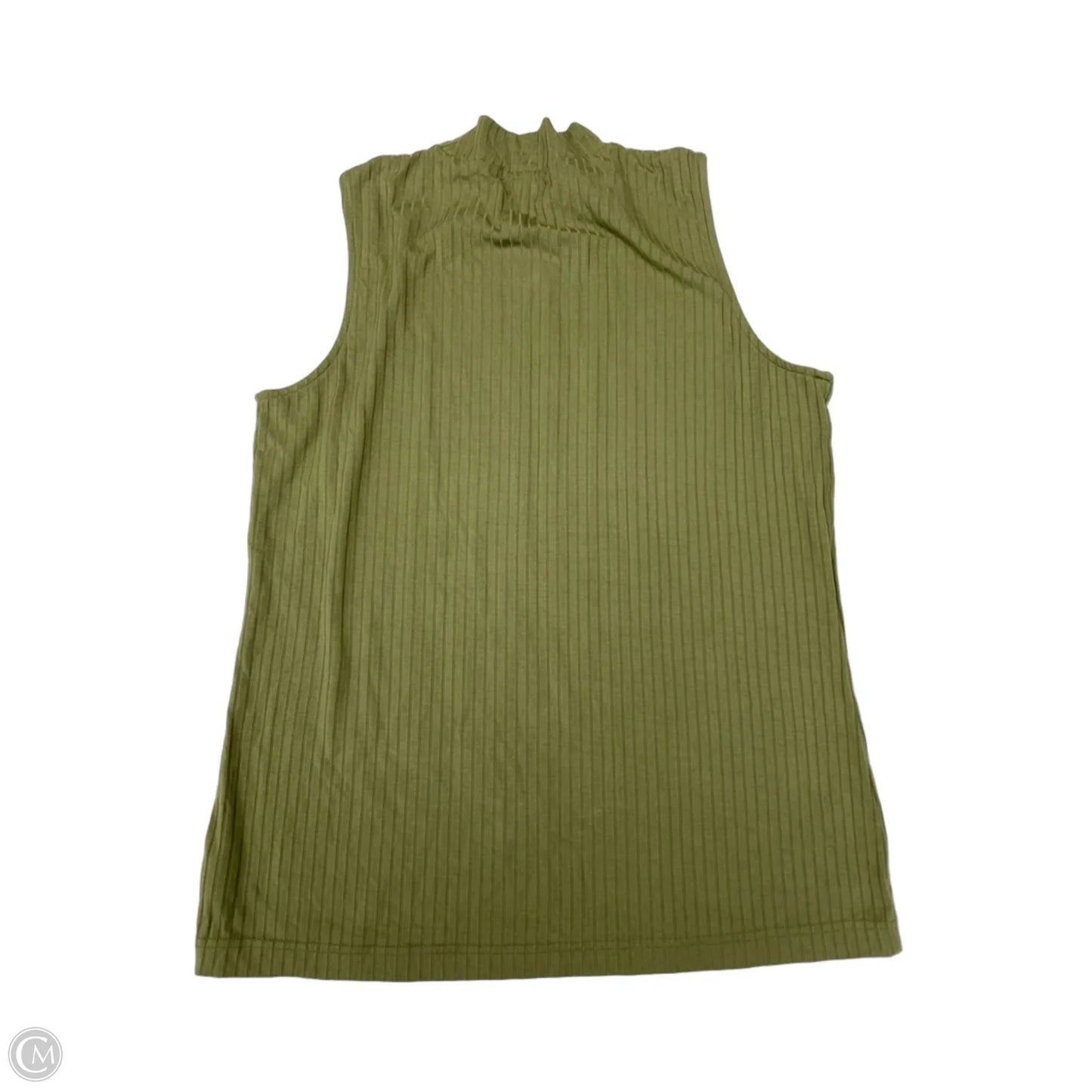 Top Sleeveless By Cmc In Green, Size: M