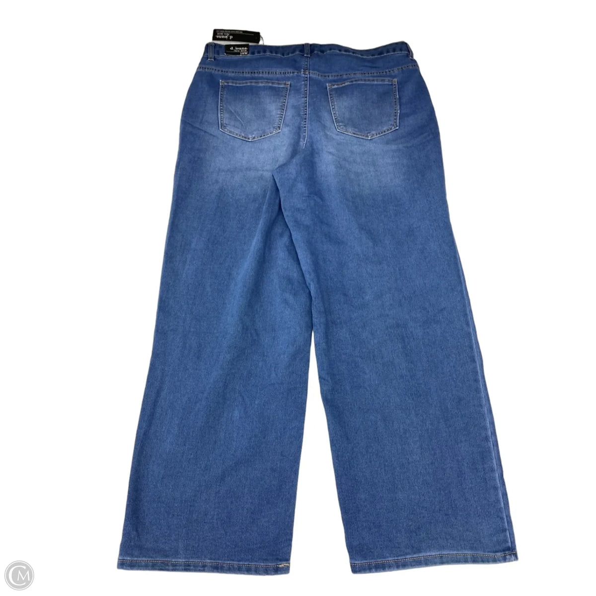 Jeans Wide Leg By D Jeans In Blue, Size: 18