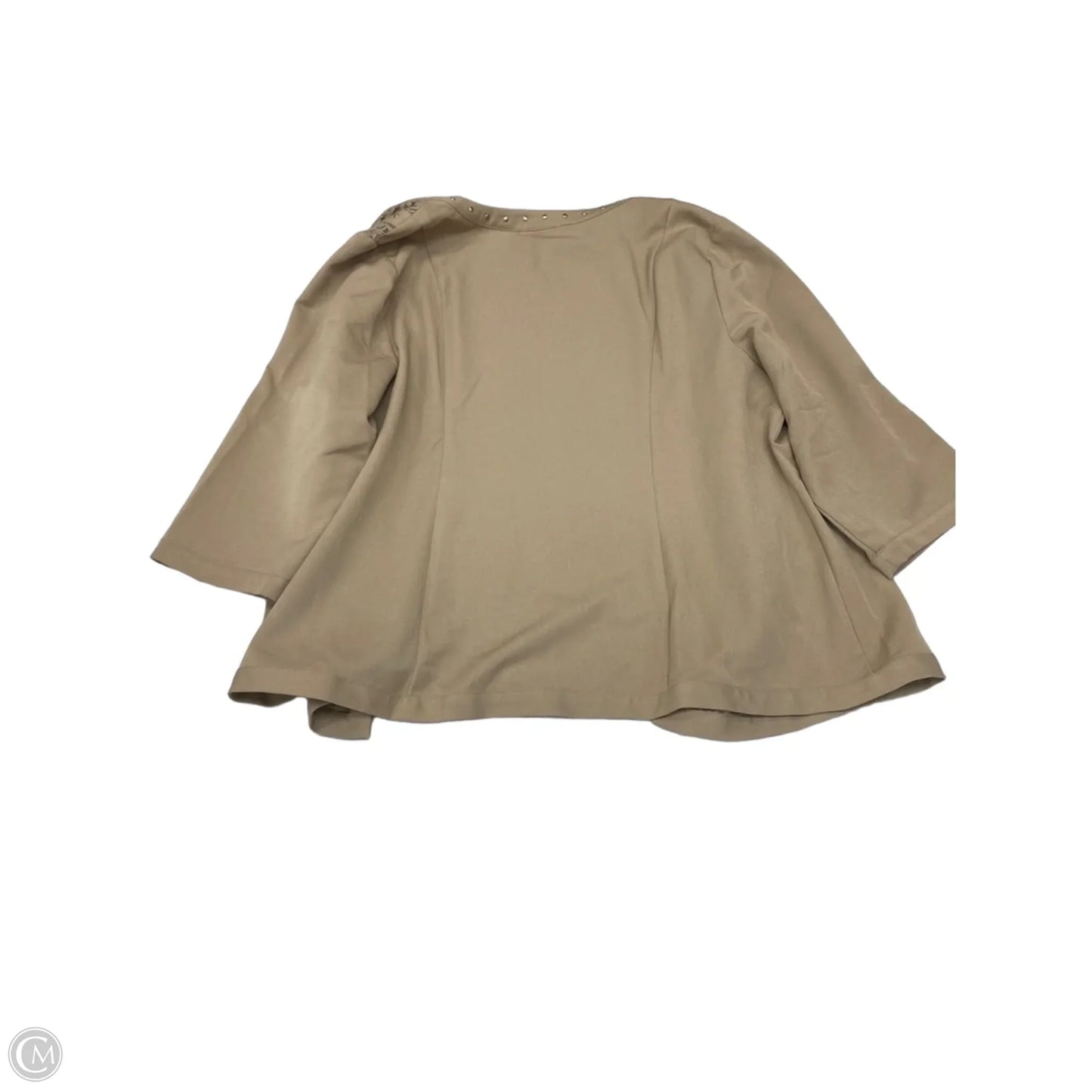 Cardigan By Black Label In Tan, Size: 2x