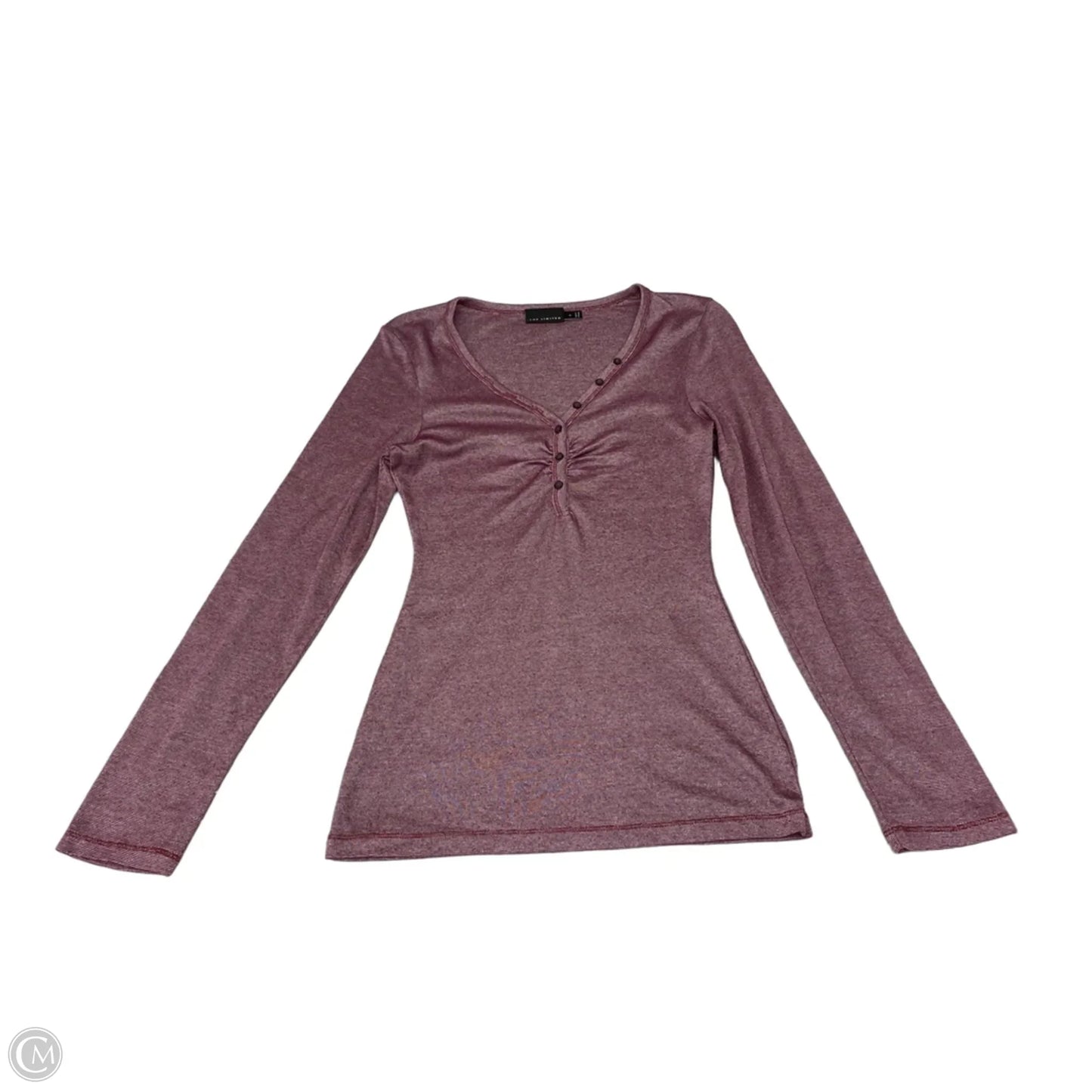 Top Long Sleeve By Cmc In Mauve, Size: M