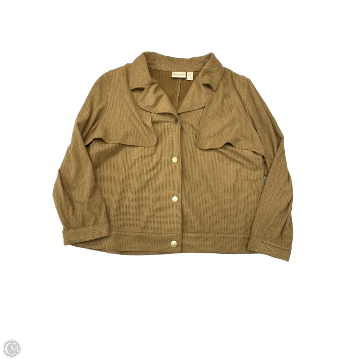 Jacket Other By Chicos In Tan, Size: Xl