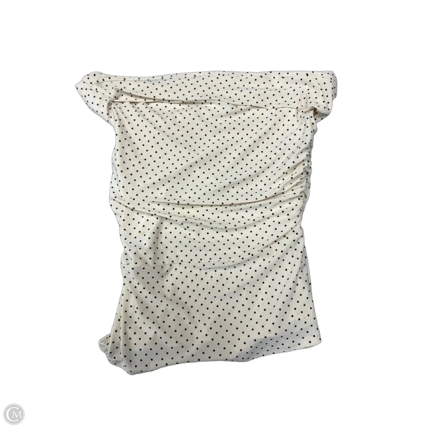 Top Short Sleeve By Babaton In Polkadot Pattern, Size: S