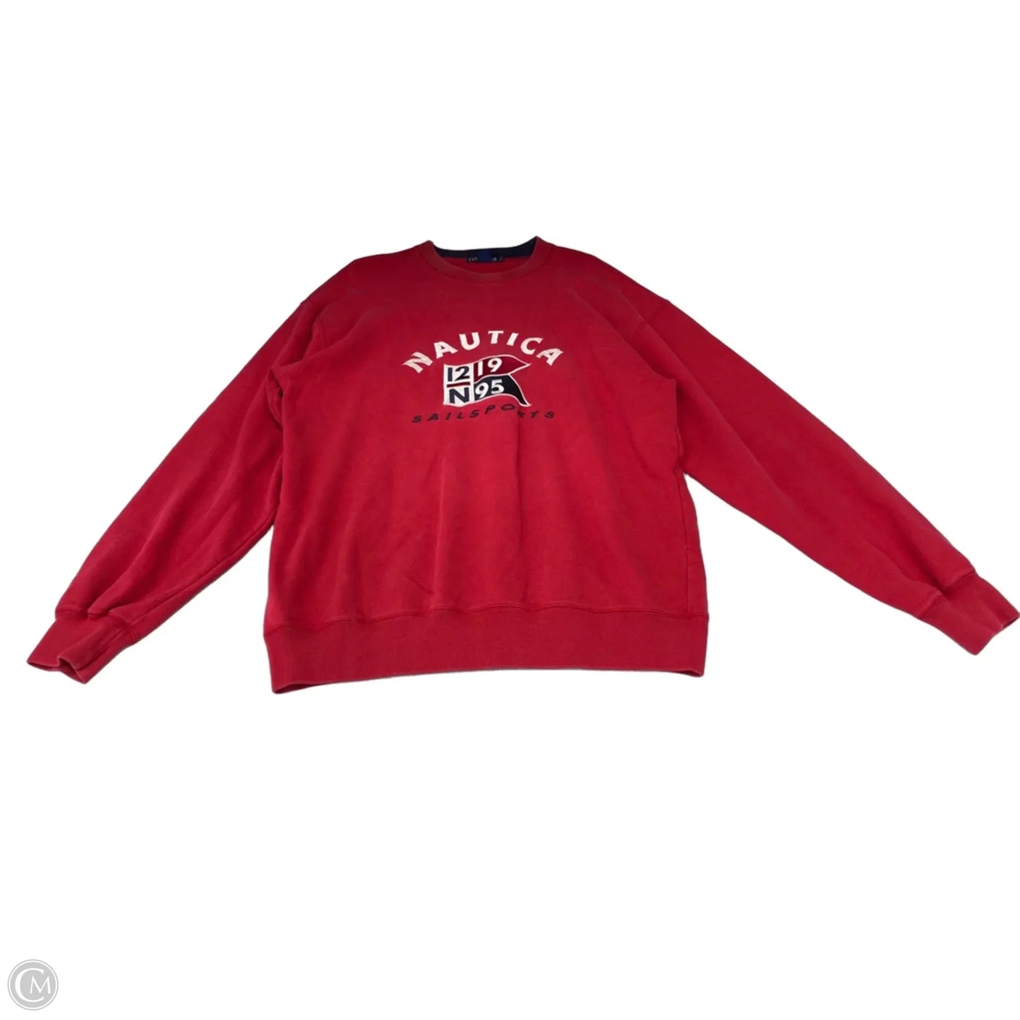 Athletic Sweatshirt Crewneck By Nautica In Red, Size: Xl