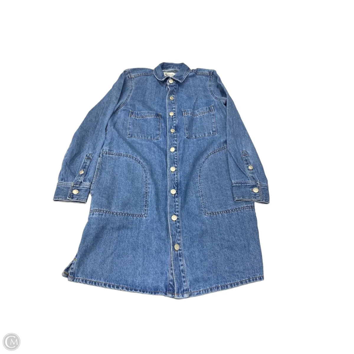 Jacket Denim By Madewell In Blue, Size: S