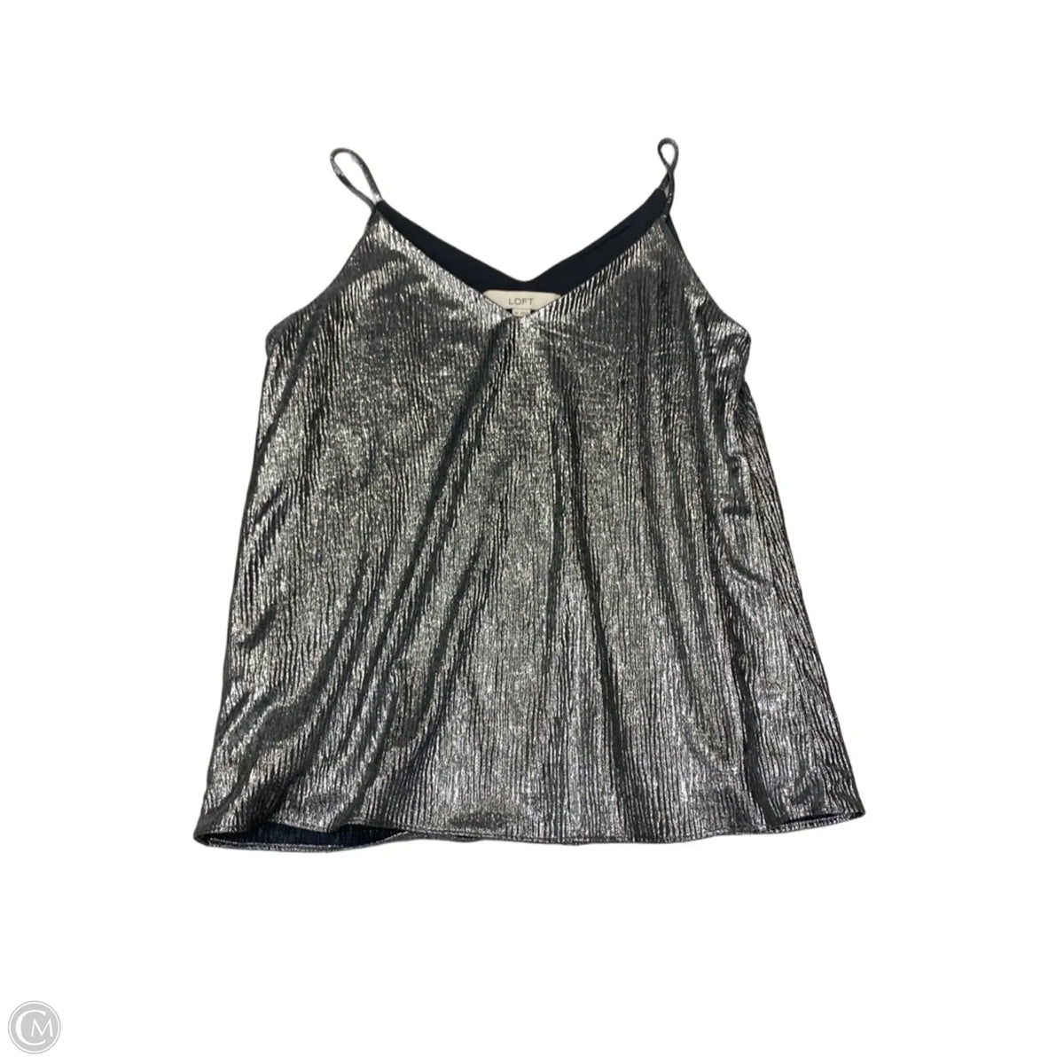 Top Cami By Loft In Silver, Size: Xs