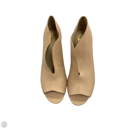 Sandals Heels Block By Vince Camuto In Beige, Size: 9.5
