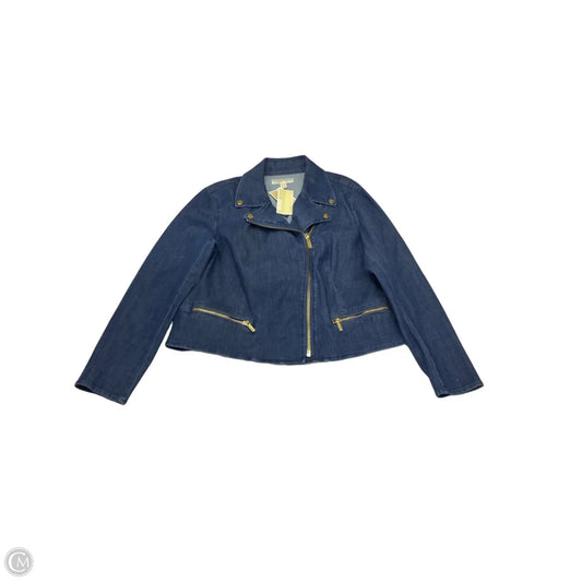 Jacket Moto By Michael By Michael Kors In Blue, Size: Xl