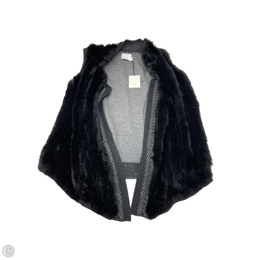 Vest Faux Fur & Sherpa By Vince In Black, Size: Xl
