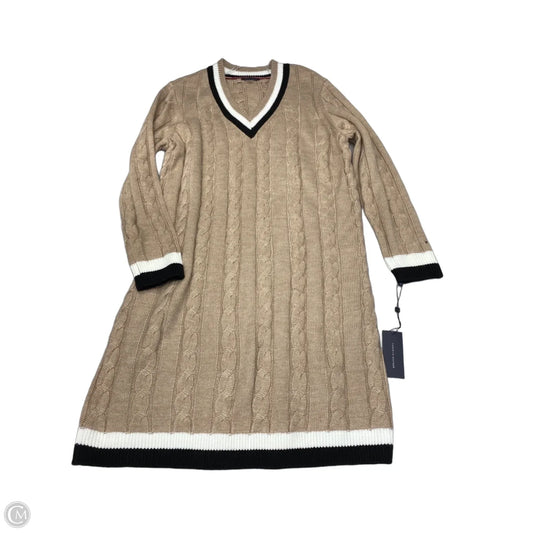 Dress Sweater By Tommy Hilfiger In Tan, Size: Xl