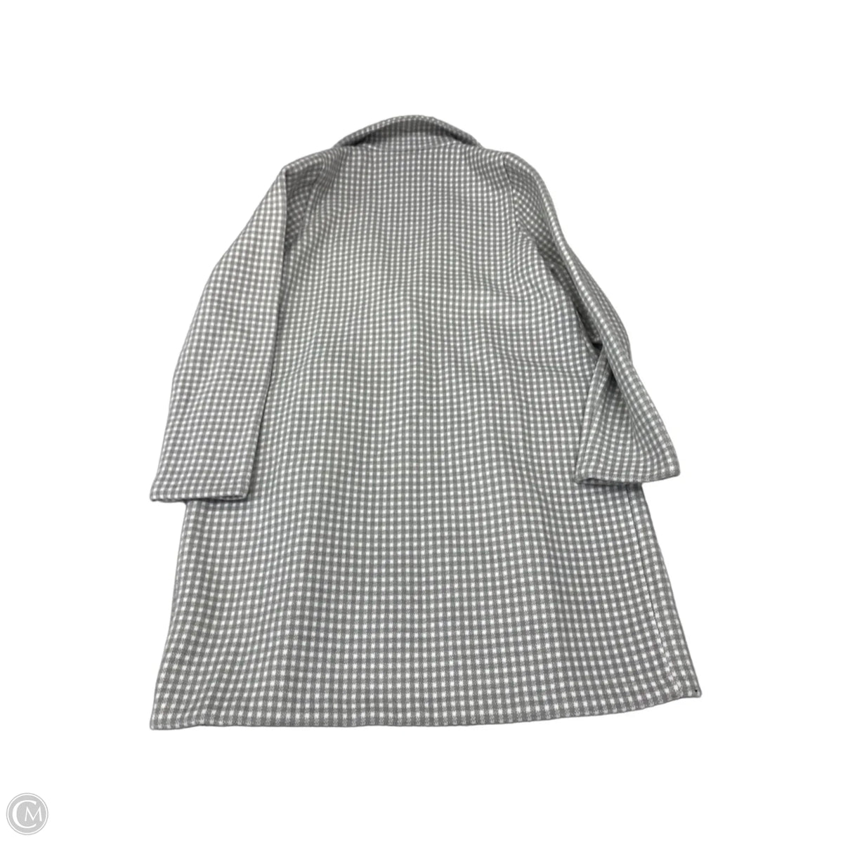 Coat Peacoat By Cme In Grey & White, Size: M
