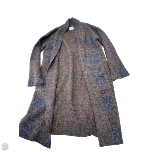 Cardigan By Cyrus In Blue & Brown, Size: L