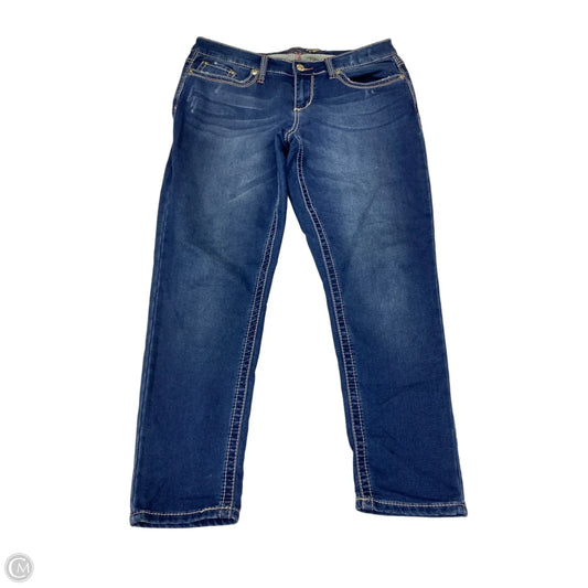 Jeans Skinny By Seven 7 In Blue, Size: 12