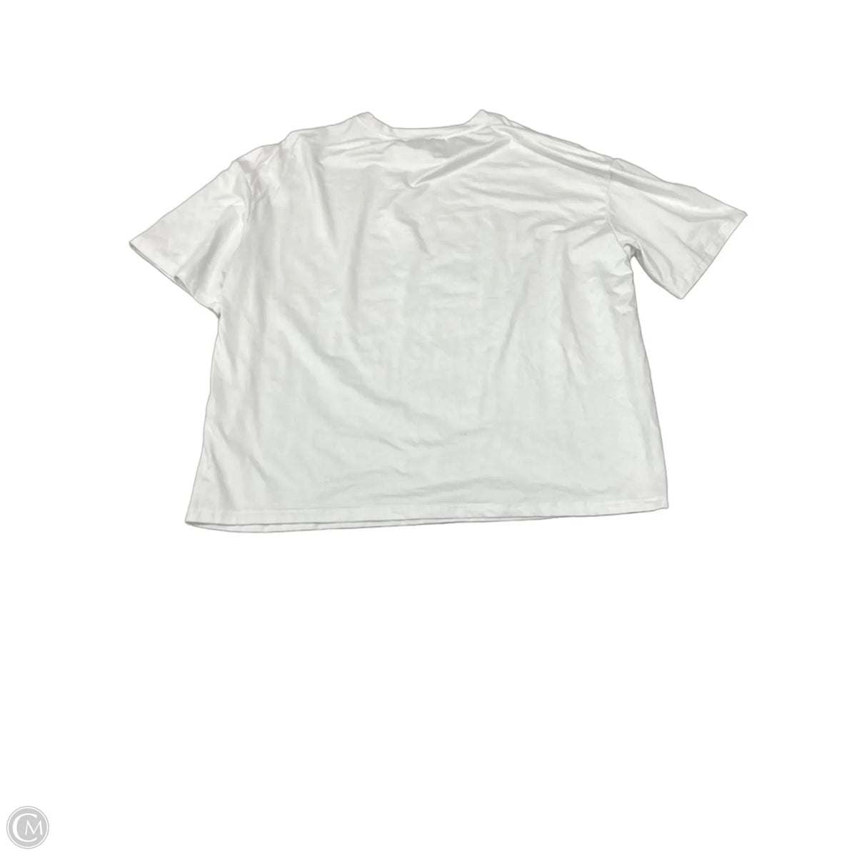 Top Short Sleeve By Cmf In White, Size: 1x