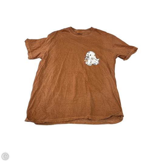 Top Short Sleeve By Comfort Colors In Orange, Size: Xl