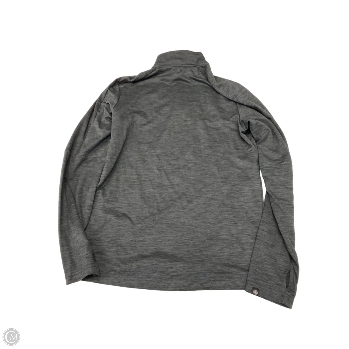 Athletic Sweatshirt Collar By Gaiam In Grey, Size: M