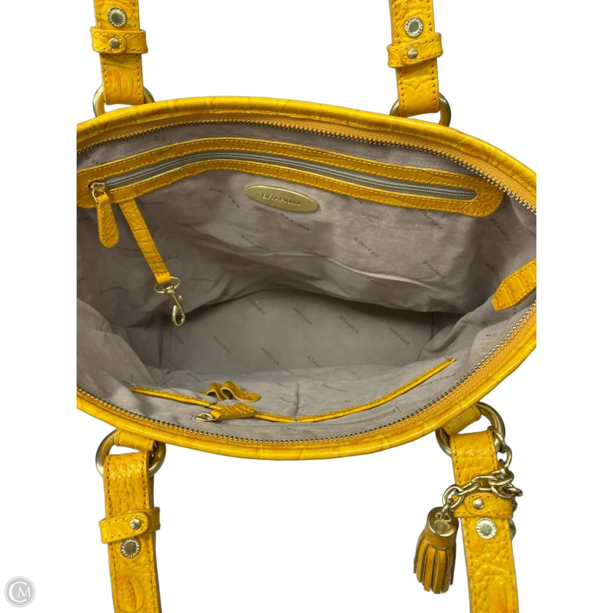 Tote Designer By Brahmin, Size: Medium