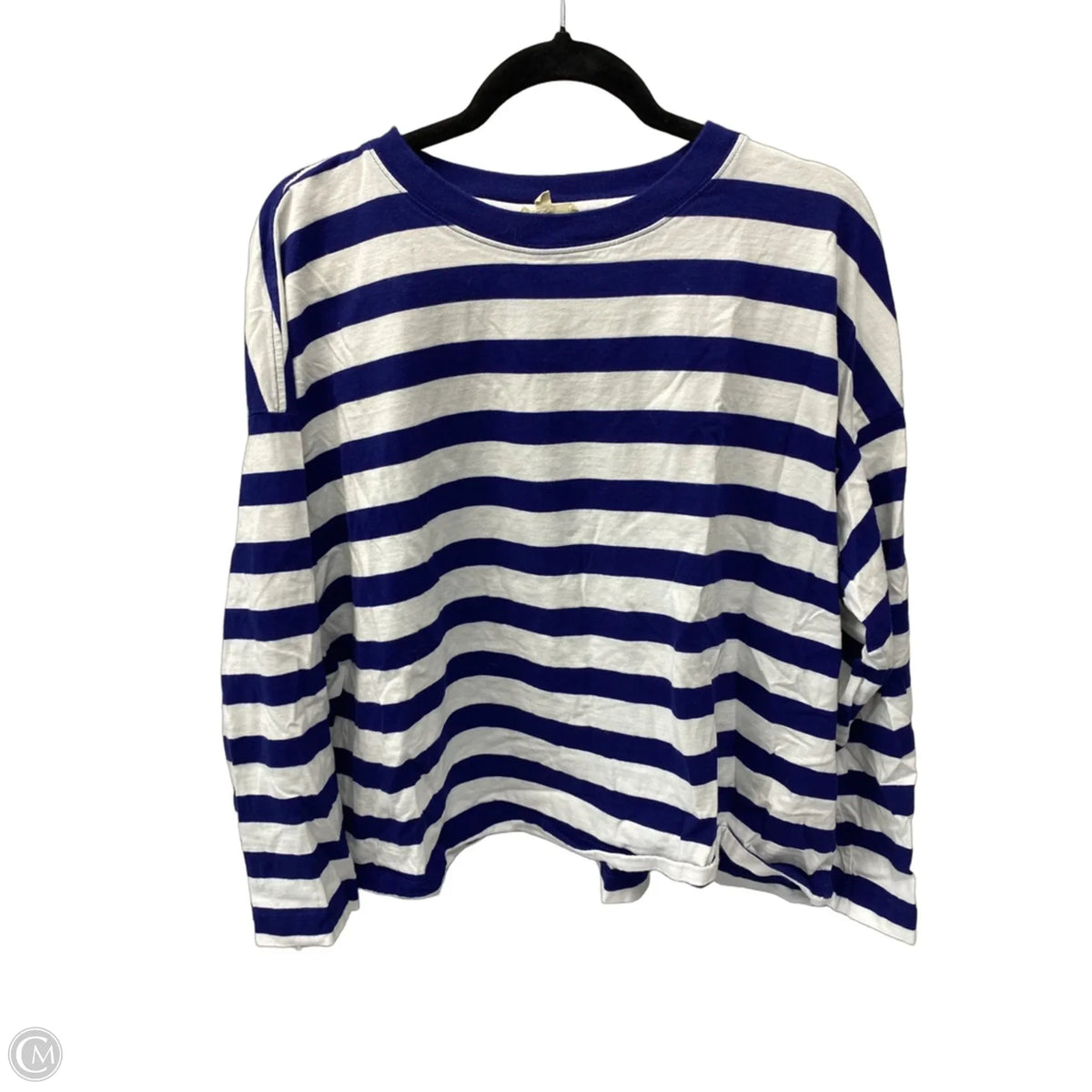 Top Long Sleeve By Madewell In Striped Pattern, Size: L