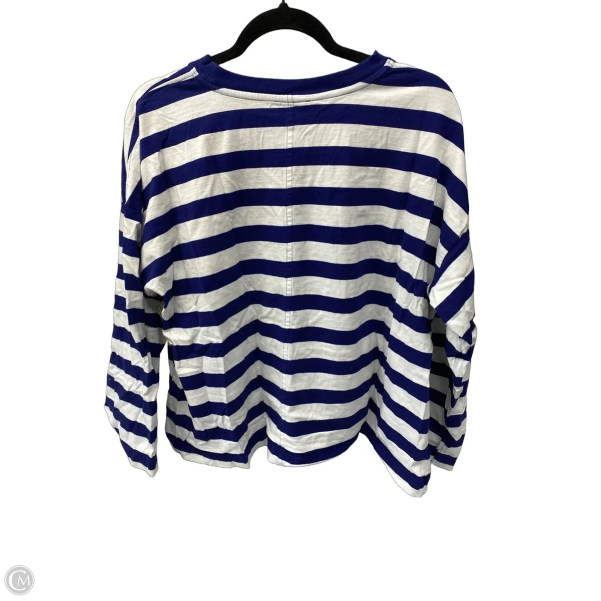 Top Long Sleeve By Madewell In Striped Pattern, Size: L