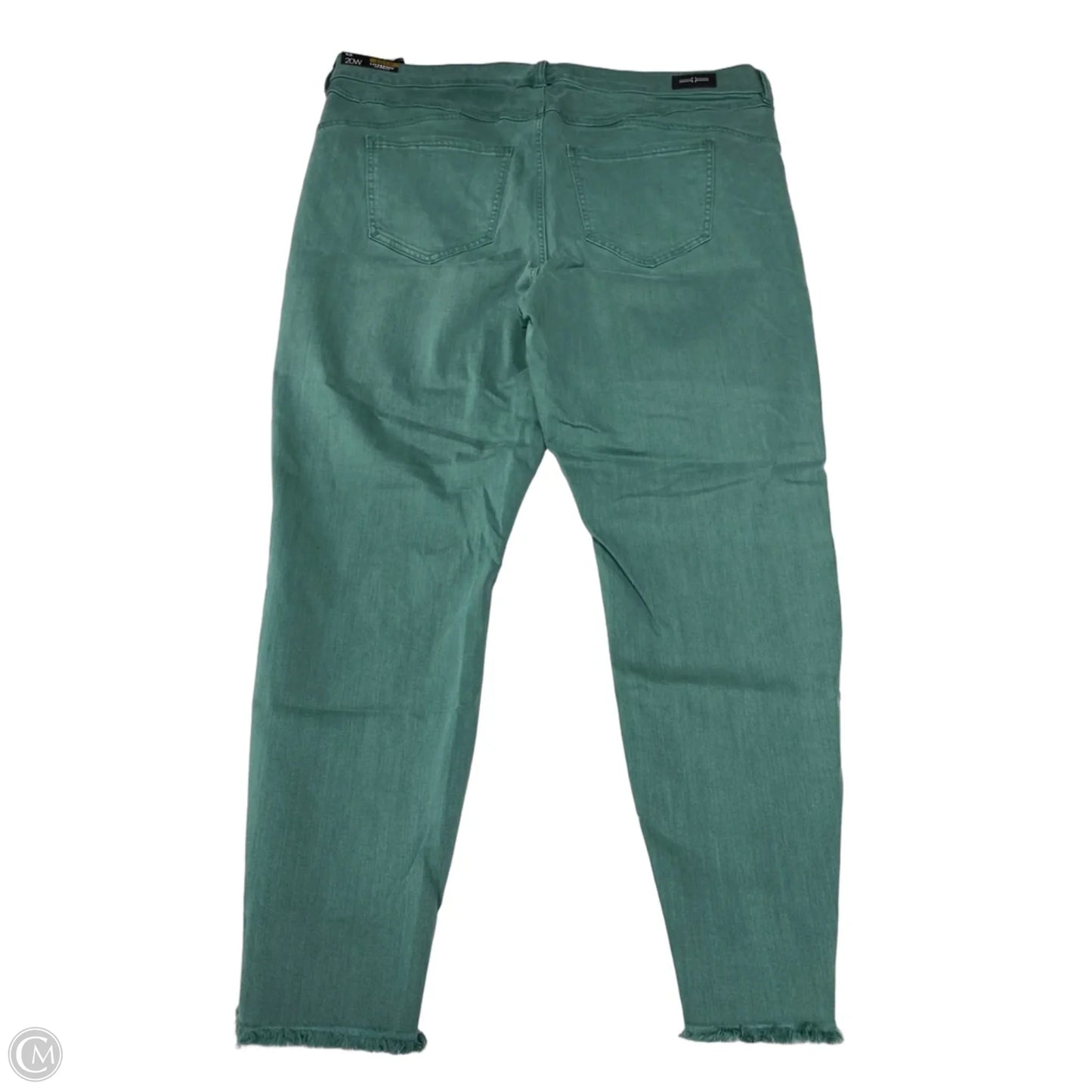 Jeans Straight By Liverpool In Green, Size: 20