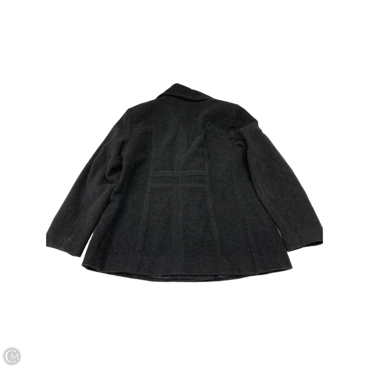 Coat Wool By Anne Klein In Black, Size: L