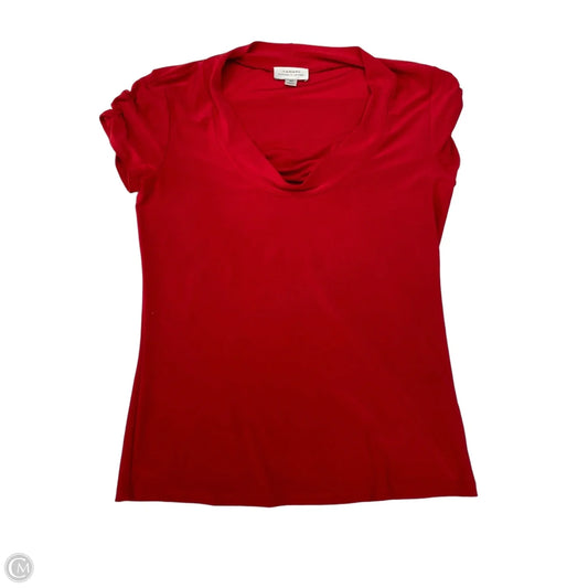 Top Short Sleeve By Tahari In Red, Size: Xs