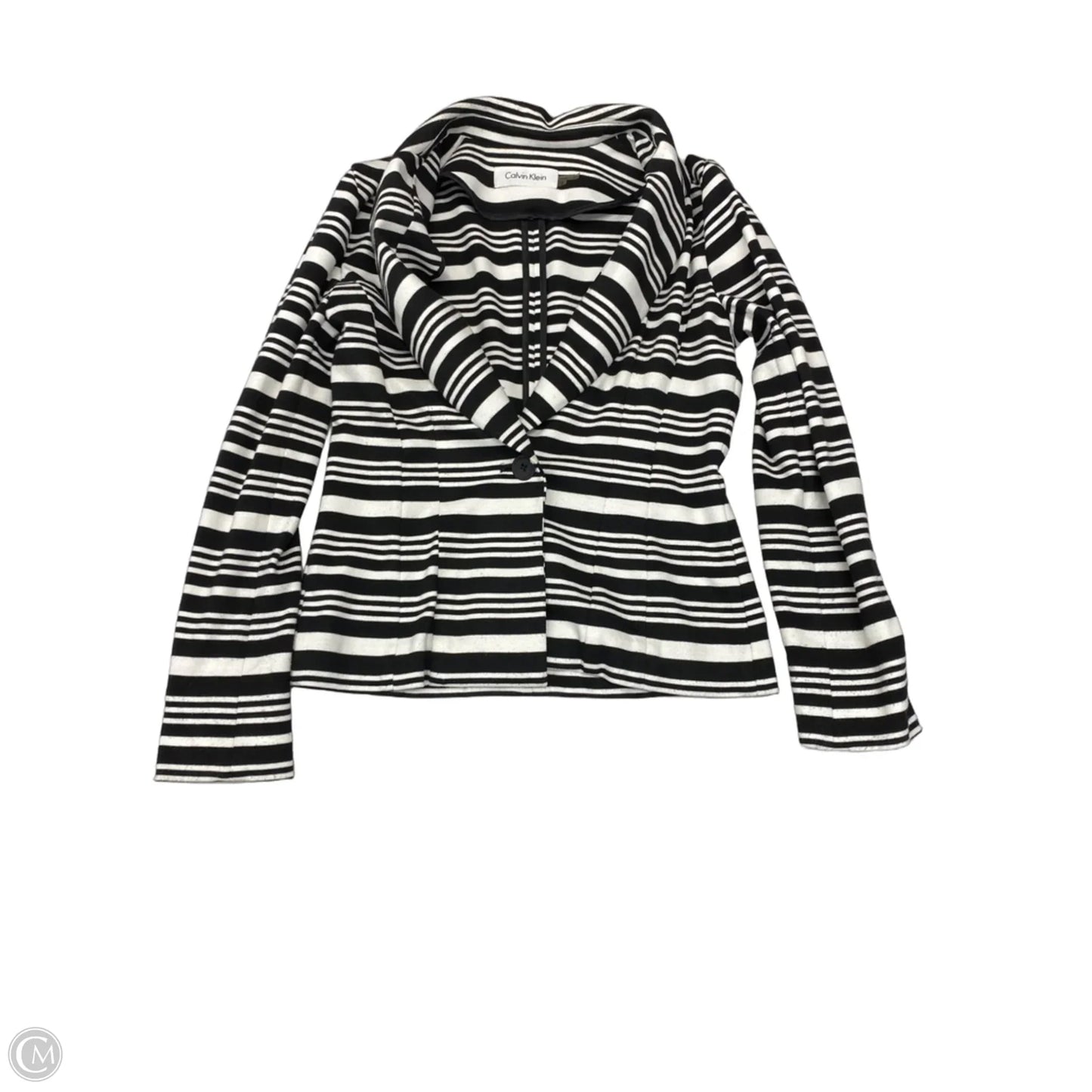 Blazer By Calvin Klein In Black & White, Size: Xs