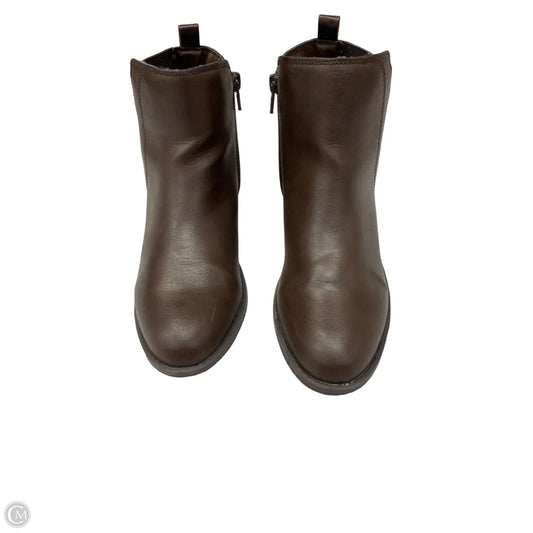 Boots Ankle Flats By Style And Company In Brown, Size: 6.5