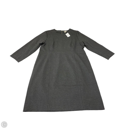 Dress Casual Midi By J. Crew In Grey, Size: Xxl