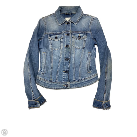 Jacket Denim By Guess In Blue, Size: Xs