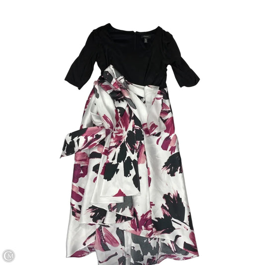 Dress Party Long By R And M Richards In Black & Pink, Size: L