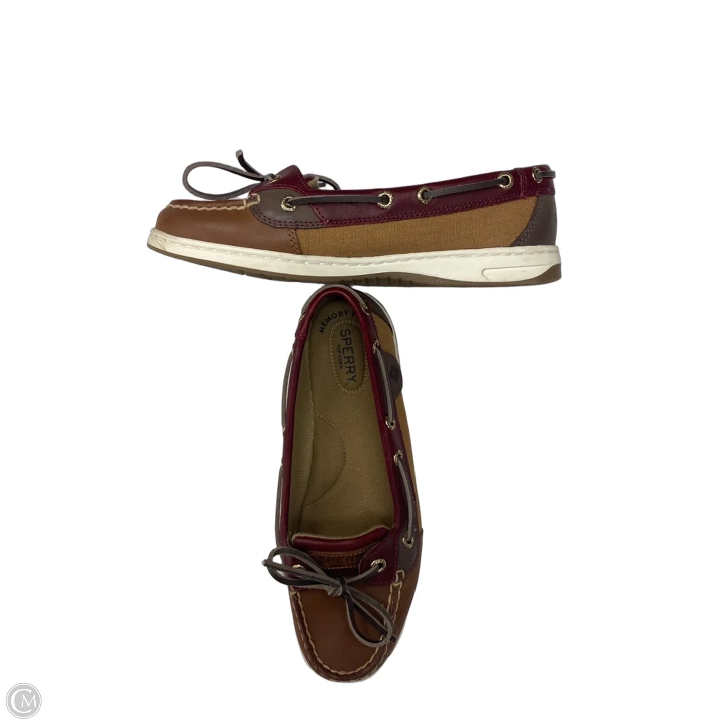 Shoes Flats By Sperry In Brown & Red, Size: 7.5
