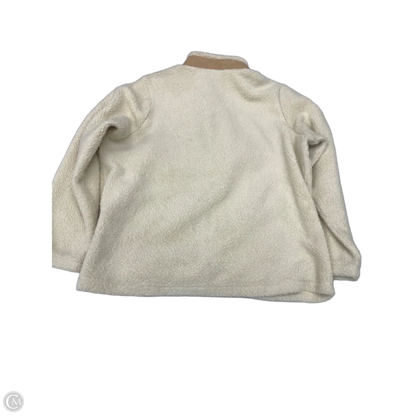 Jacket Faux Fur & Sherpa By St Johns Bay In Brown & Cream, Size: Xxl