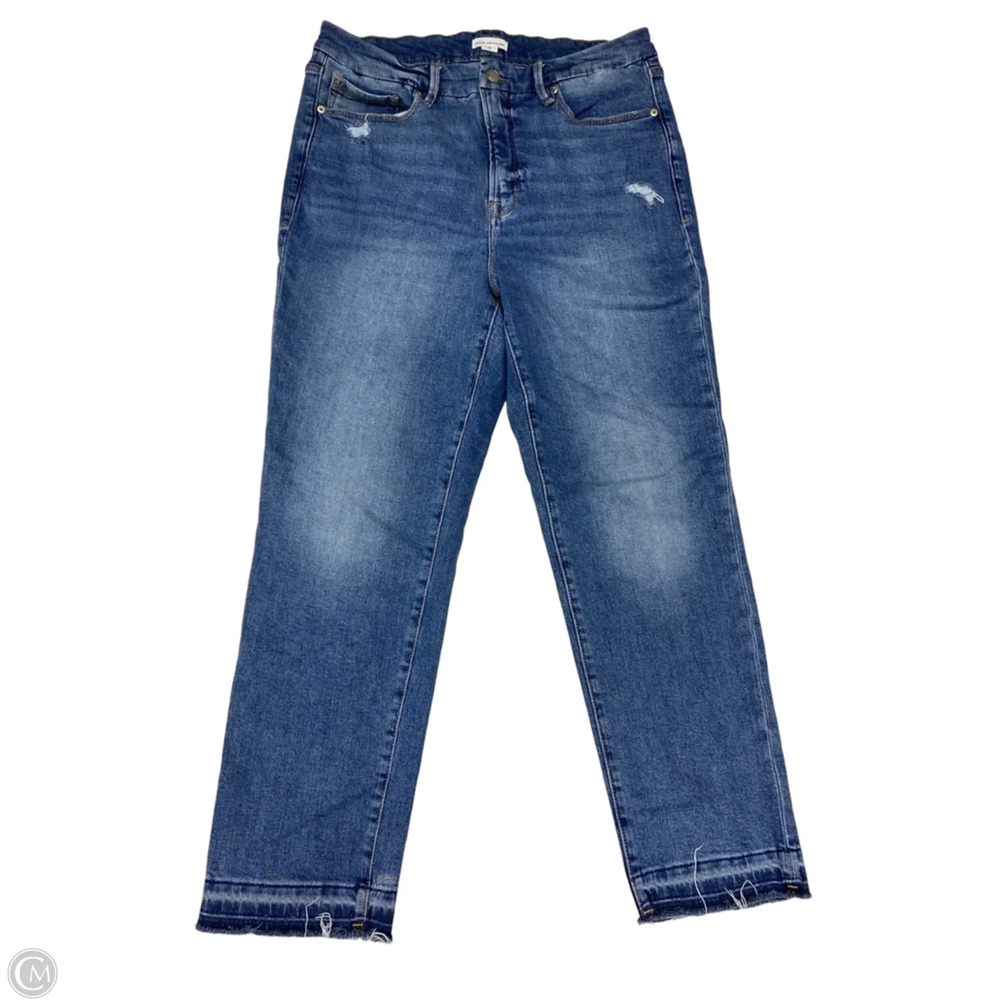 Jeans Straight By Good American In Blue, Size: 16