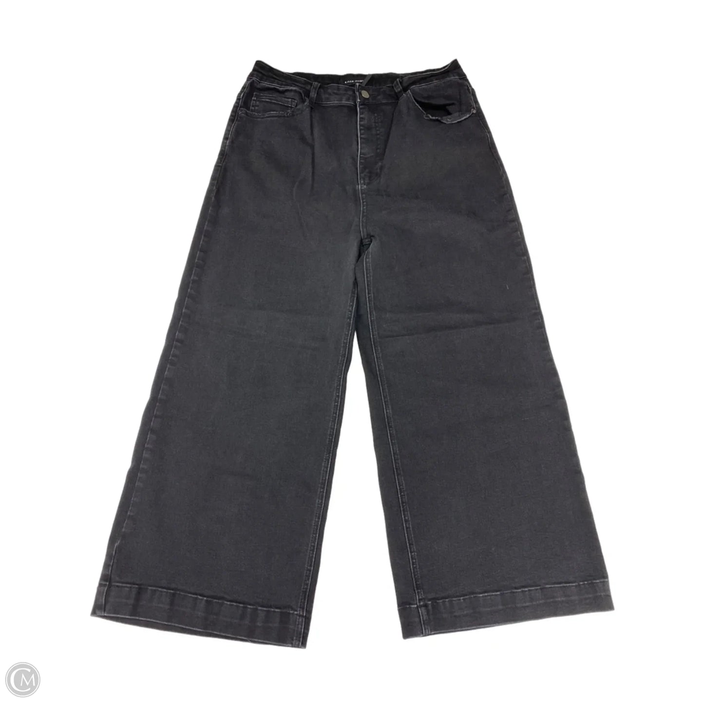 Jeans Wide Leg By Clothes Mentor In Black, Size: 1x