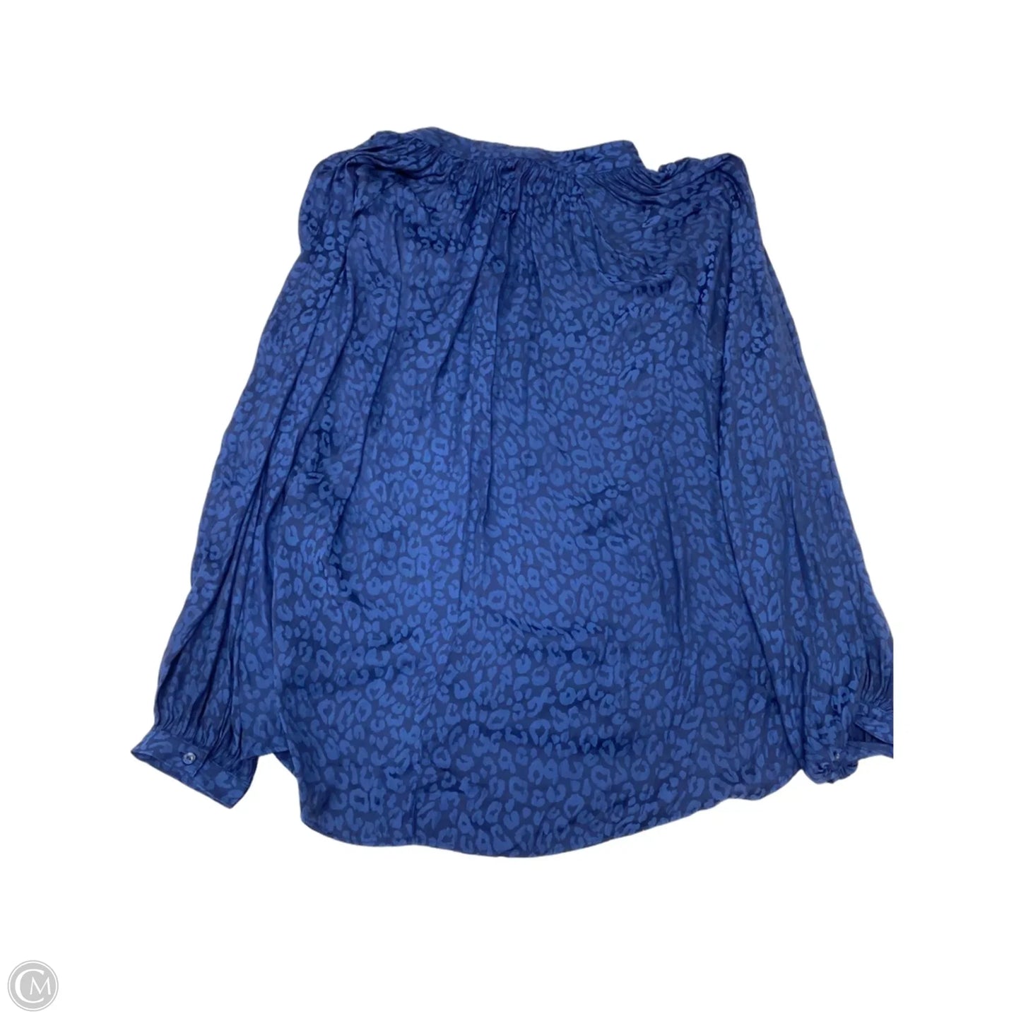 Blouse Long Sleeve By Crown And Ivy In Navy, Size: Xl