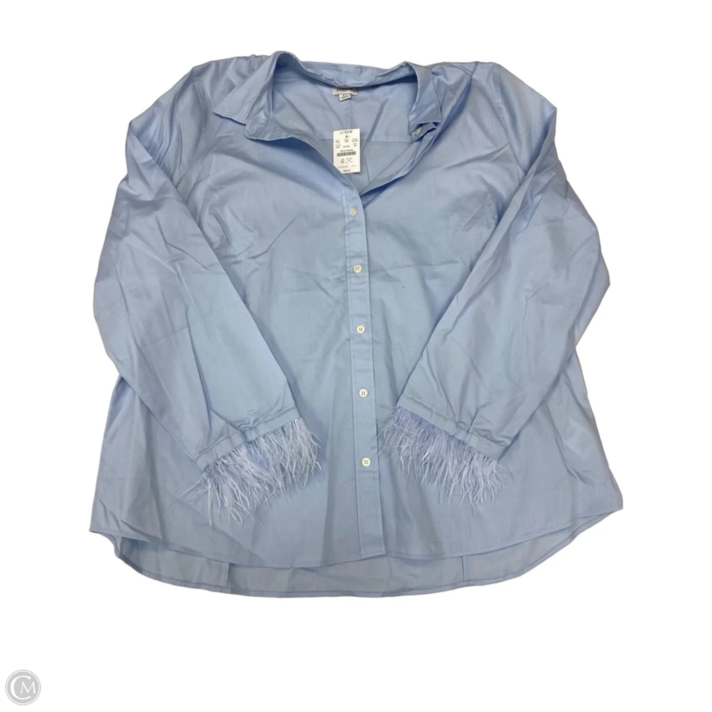 Top Long Sleeve By J. Crew In Blue, Size: 2x