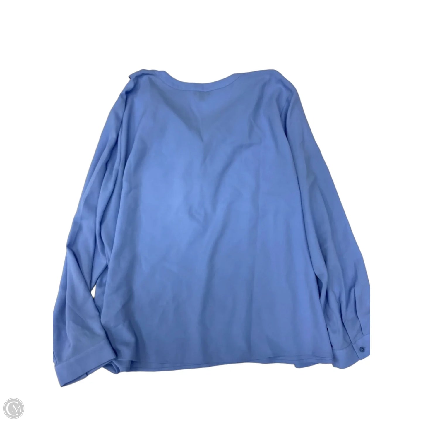 Blouse Long Sleeve By Talbots In Blue, Size: 2x