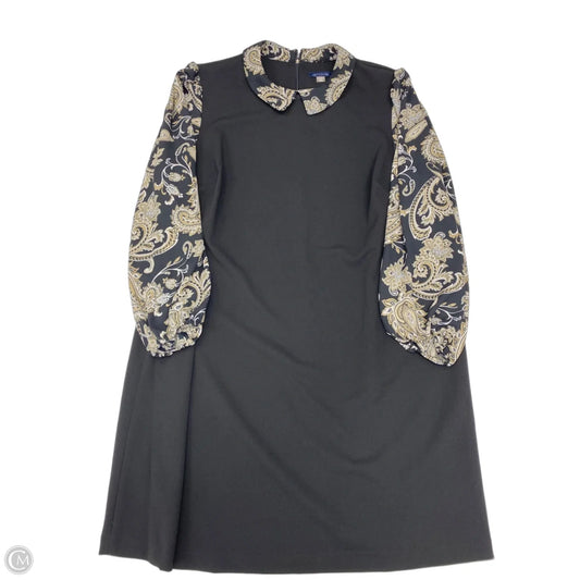 Dress Casual Midi By Tommy Hilfiger In Black & Brown, Size: 2x