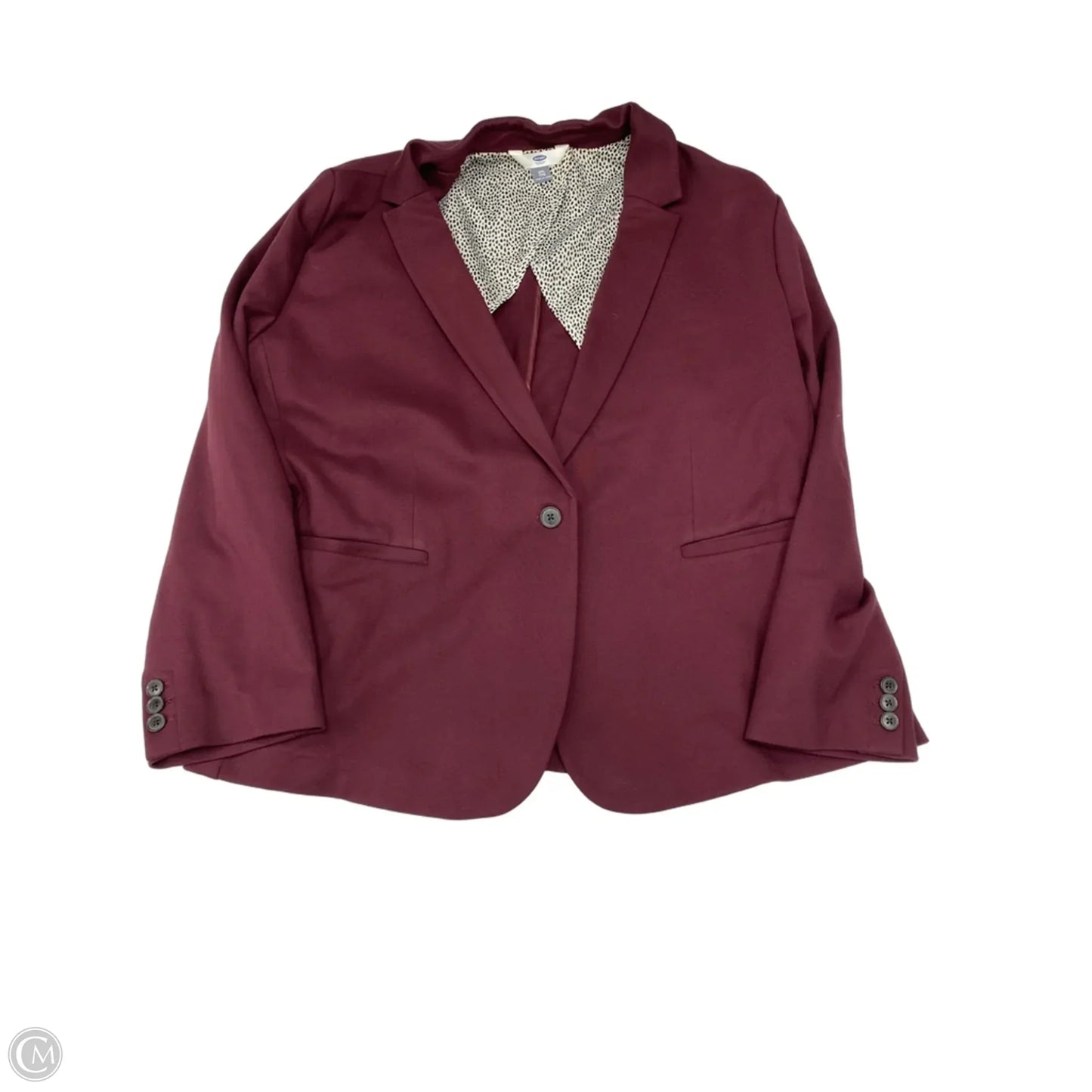 Blazer By Old Navy In Maroon, Size: Xxl