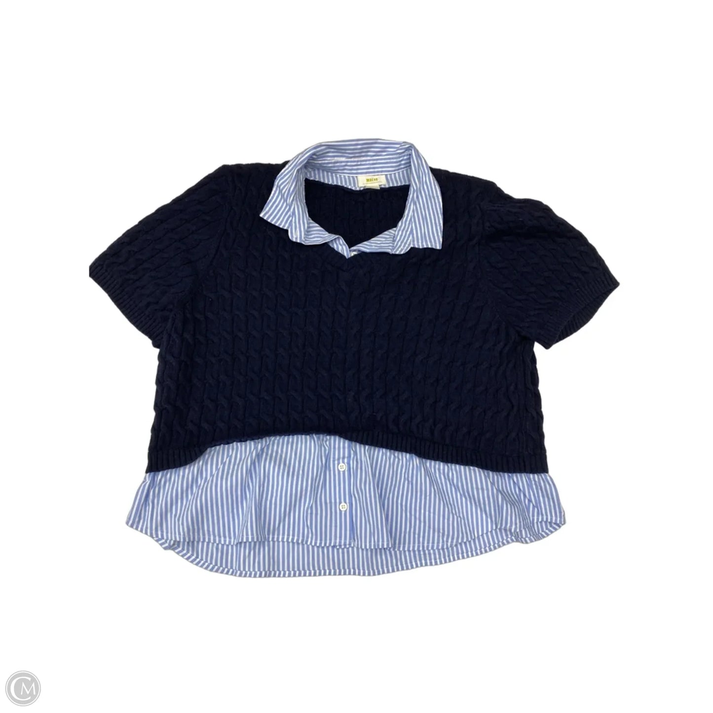 Sweater By Maeve In Navy, Size: 3x