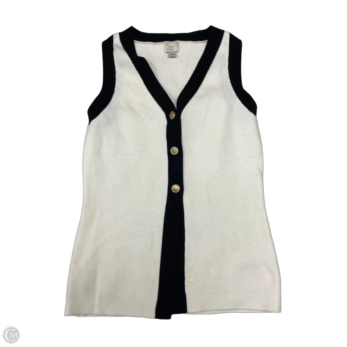 Top Sleeveless By A New Day In Black & White, Size: S