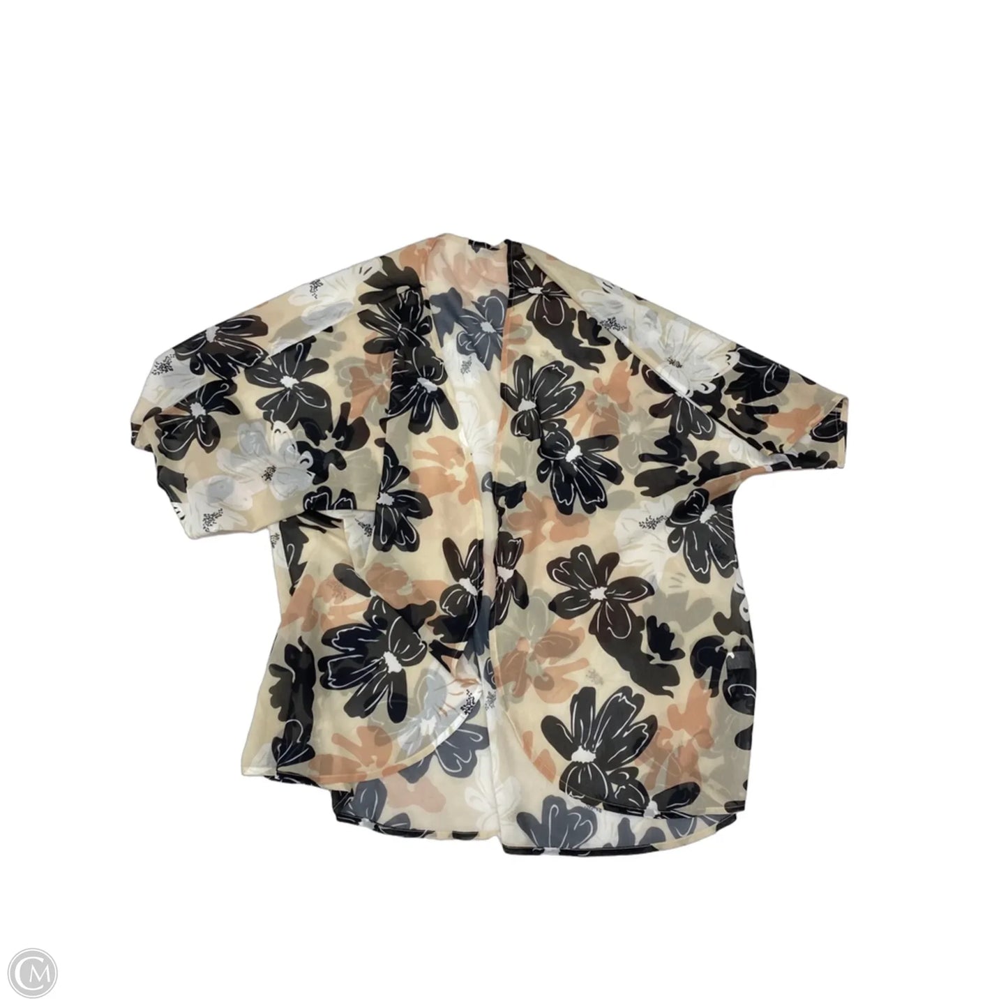 Kimono By Clothes Mentor In Floral Print, Size: Xl