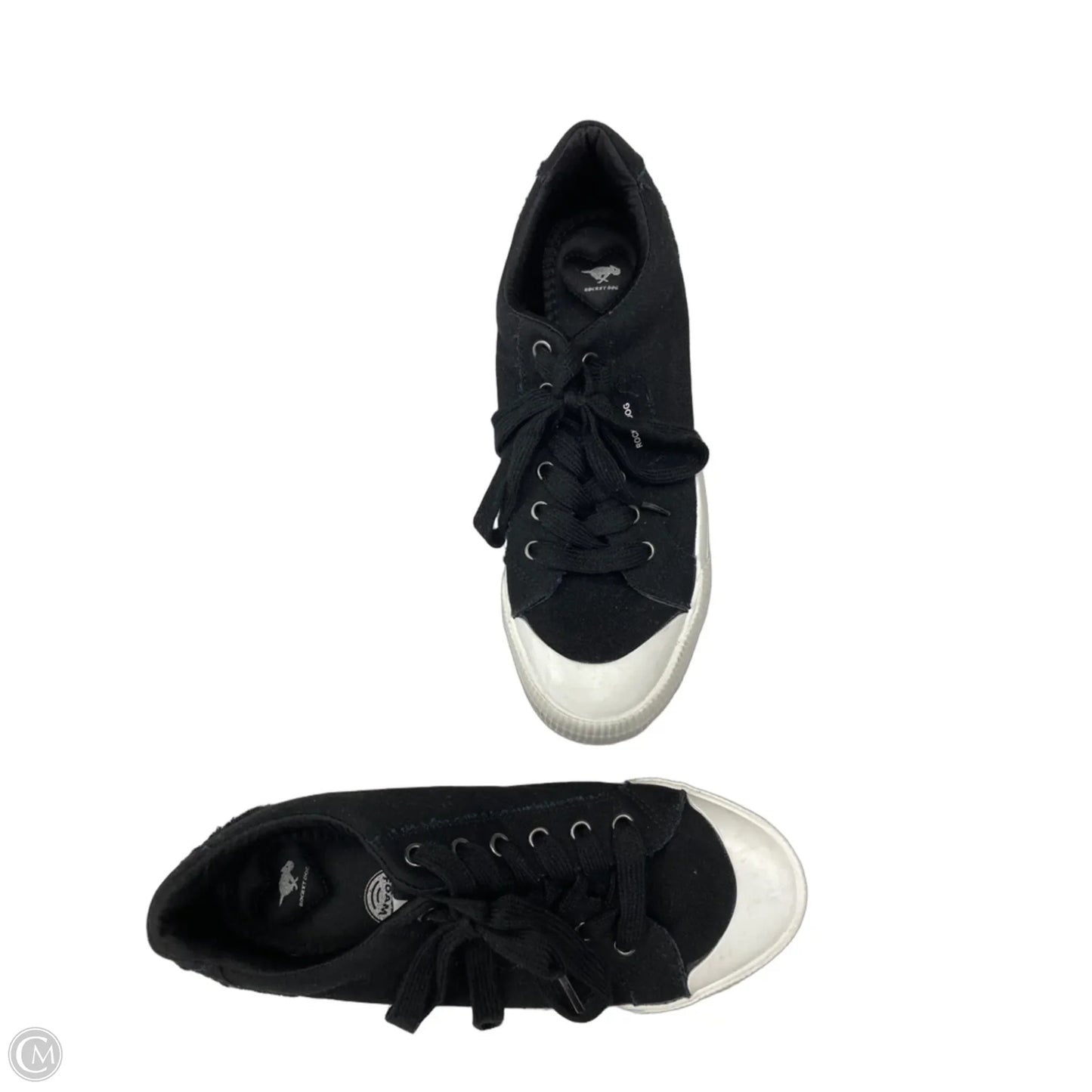 Shoes Athletic By Rocket Dogs In Black & White, Size: 10
