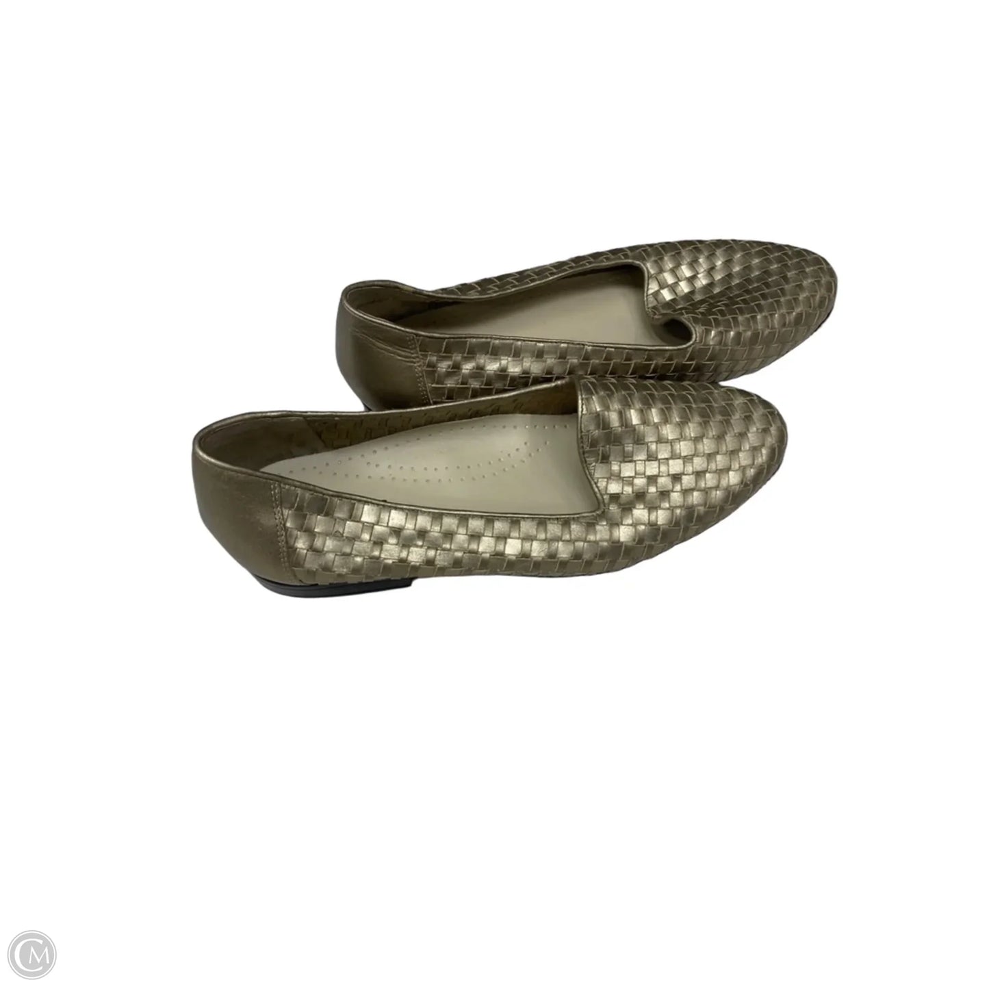 Shoes Flats By Cmc In Gold, Size: 9.5