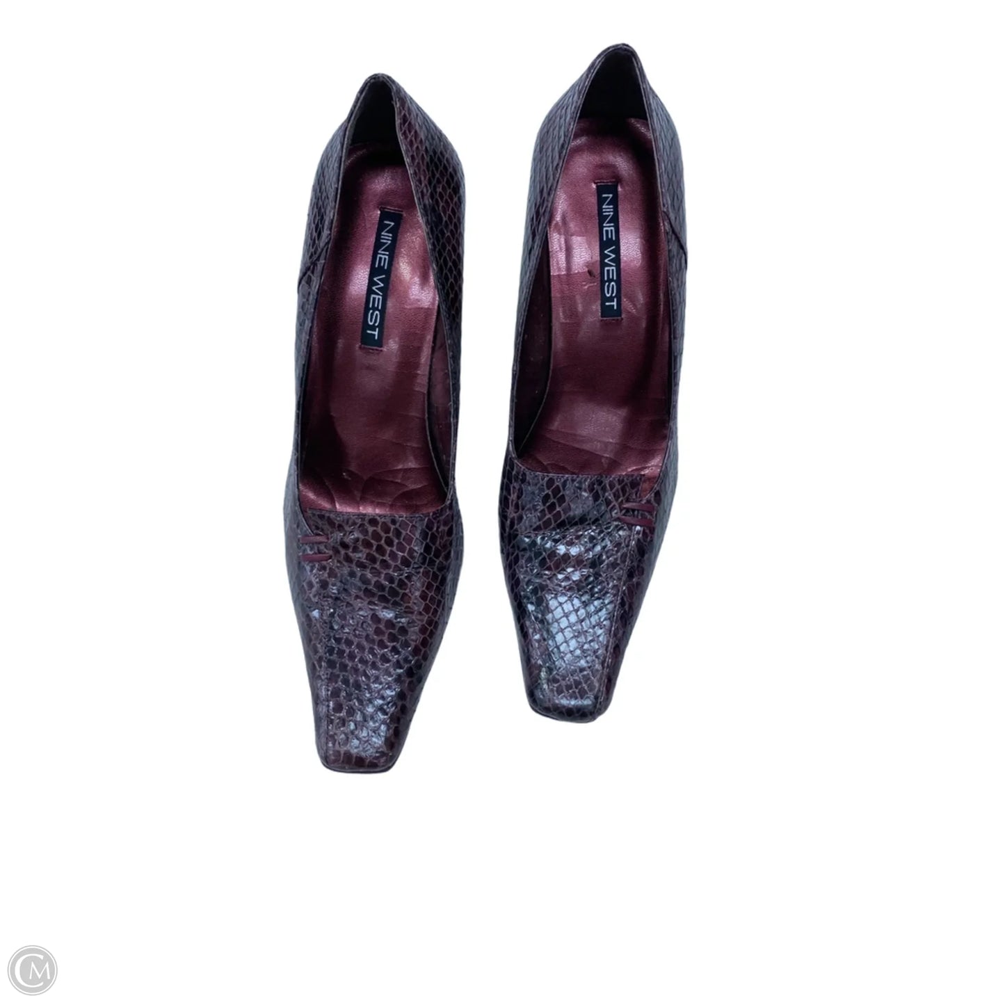 Shoes Heels Stiletto By Nine West In Maroon, Size: 7