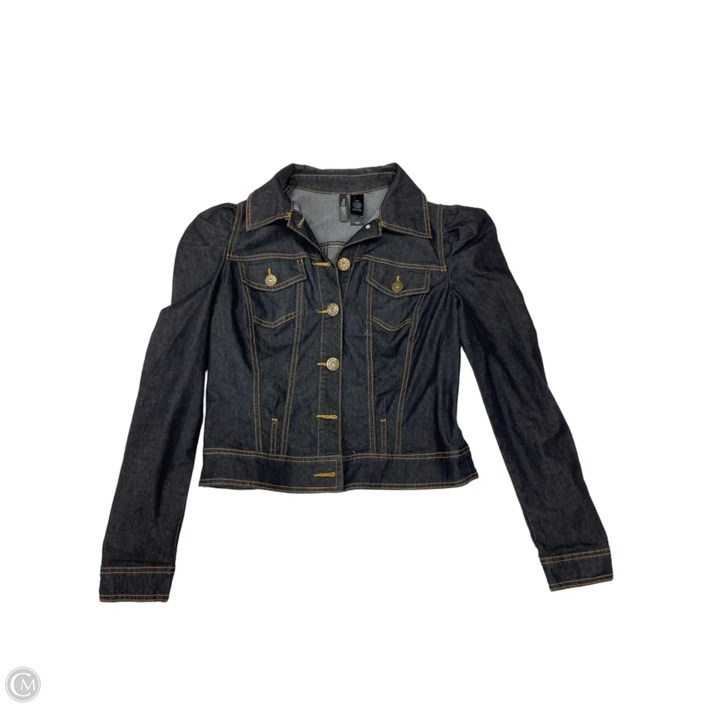 Jacket Denim By Bisou Bisou In Navy, Size: M